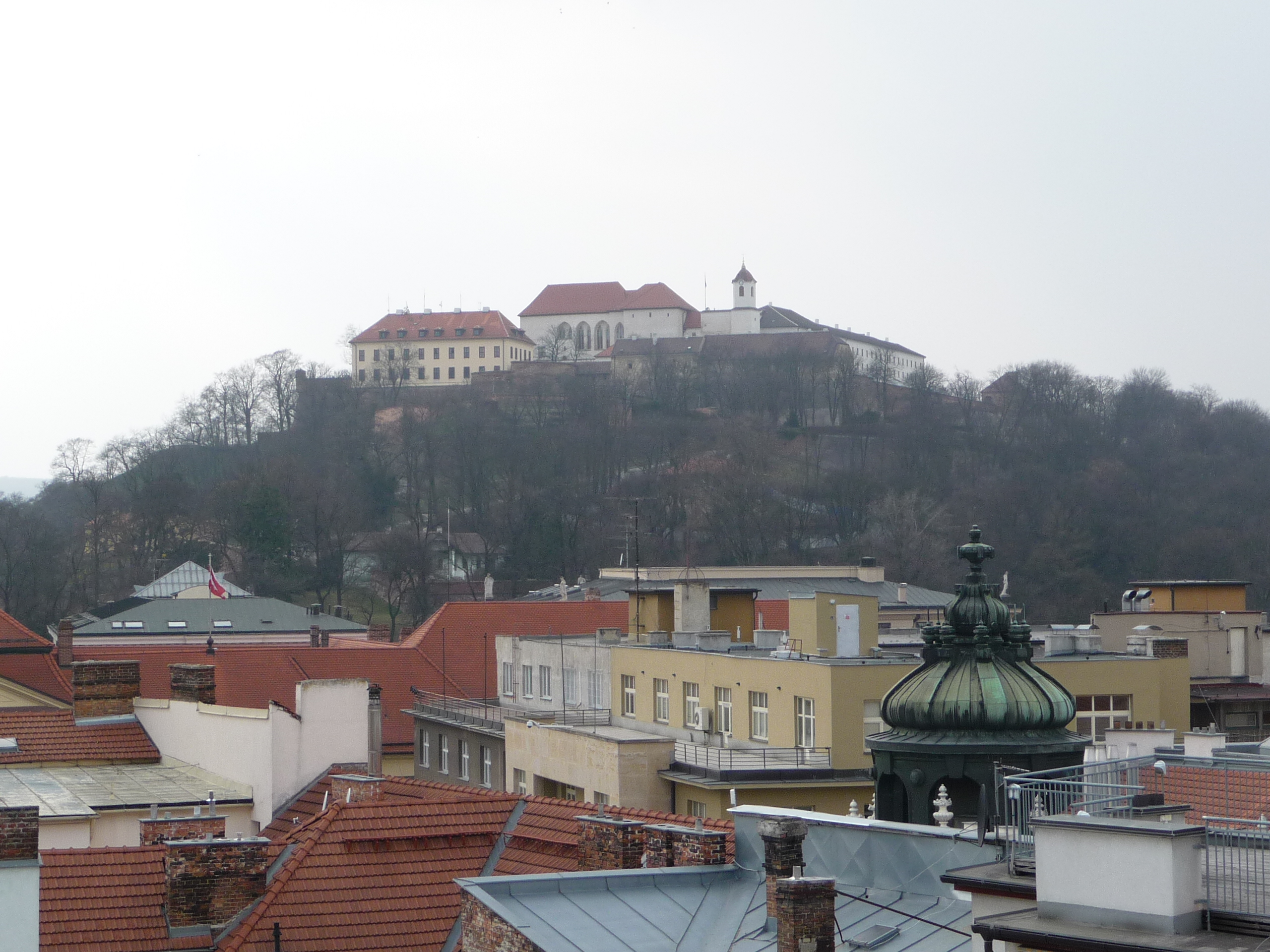 Špilberk focený z vyhlídky Špilberk focený z vyhlídky
